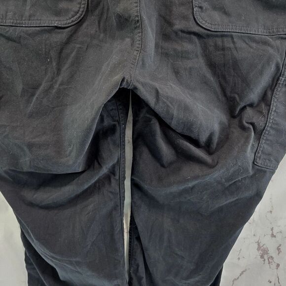 Carhartt Capri Womens 22W Black Loose Fit Stretch Crop Capri Rugged Flex Canvas - Picture 8 of 13